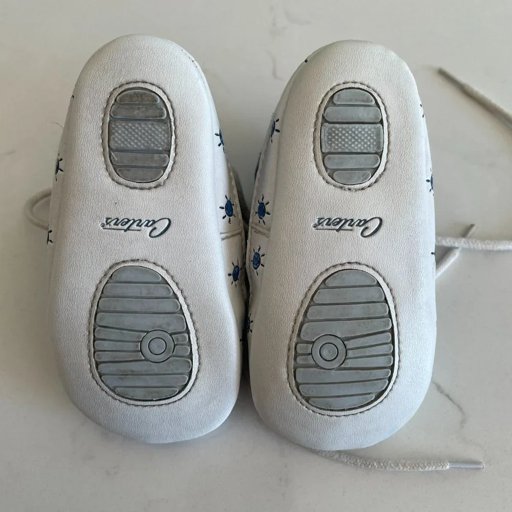 Carter’s Classics Vintage Sneaker Denim High Top Lace Up Baby Shoes Size 4